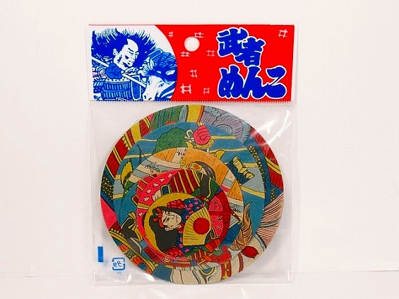 丸めんこ　台紙無し(6枚入)　武者柄