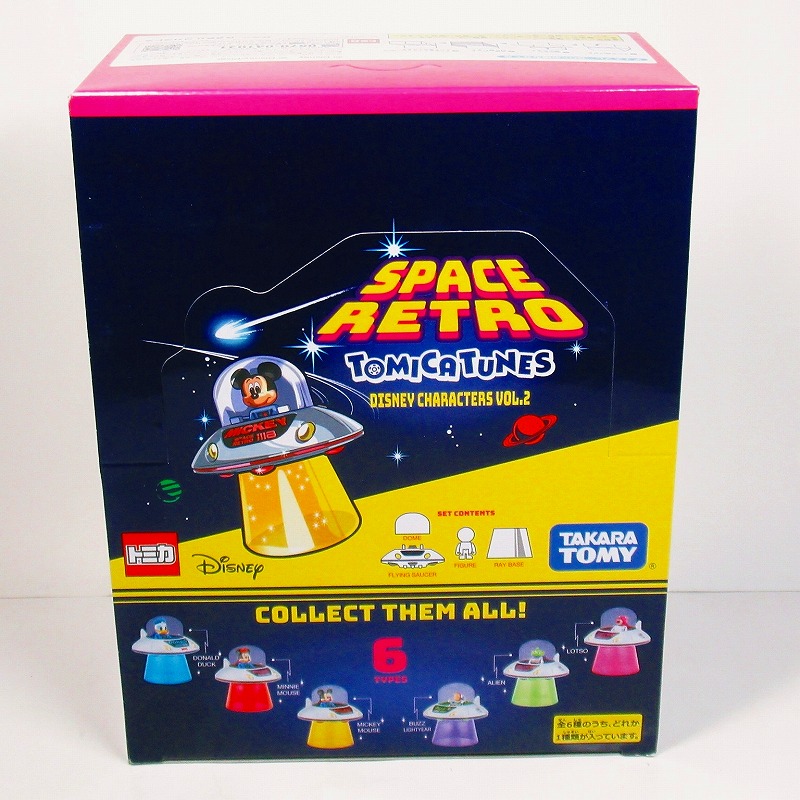 TOMICA TUNES DISNEY CHARACTERS Vol.2 SPACE RETRO（箱買いアソート6P入）