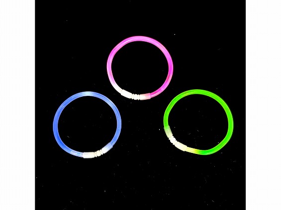 光るネオンブレスレット3本入